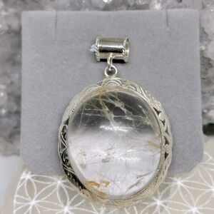 Artisan Rutilated Golden Healer Quartz Pendant